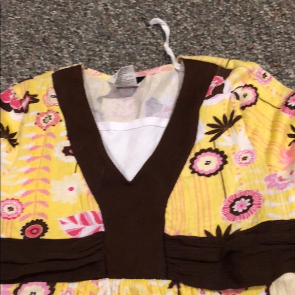 Yellow and brown dress by anxiety size XL - Picture 2 of 4